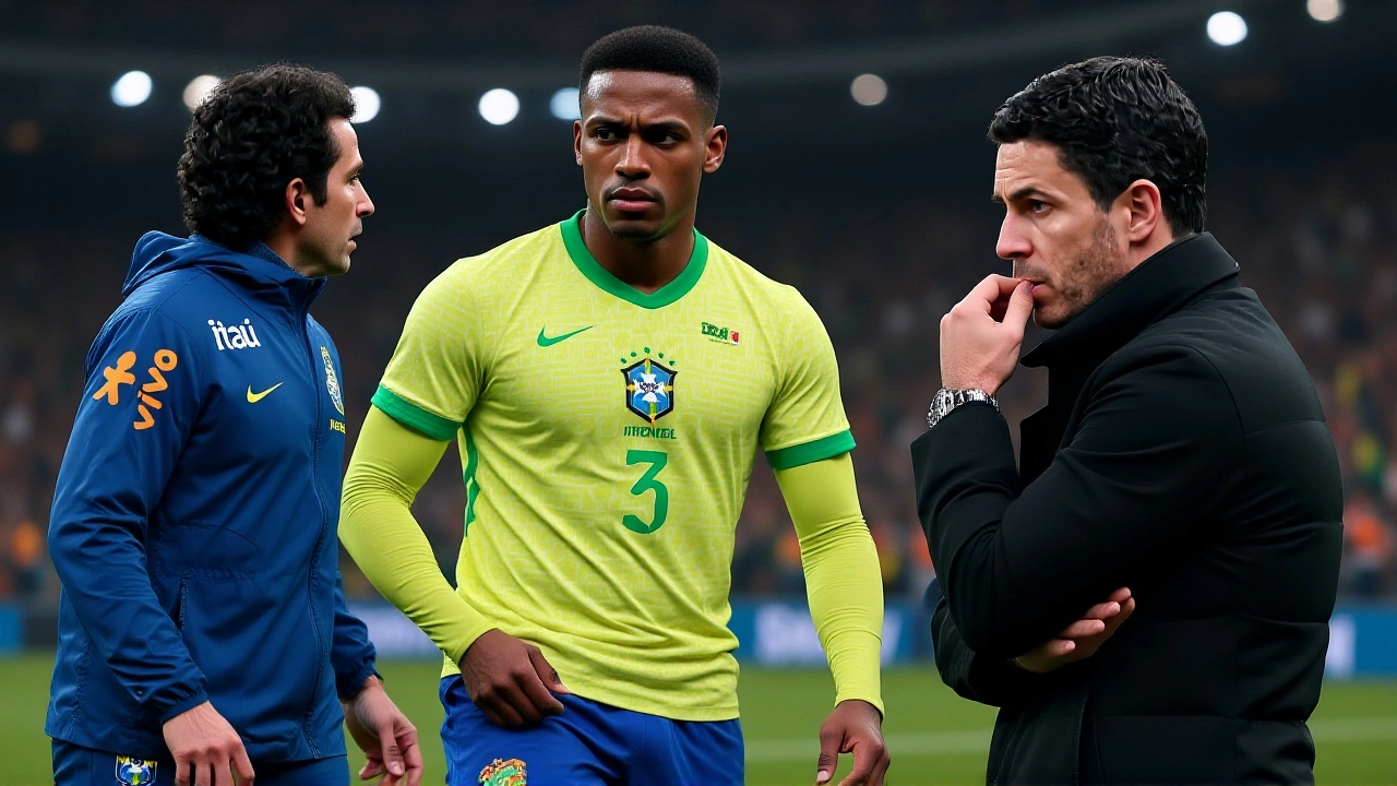 Arsenal's Gabriel Magalhães sidelined with suspected knee injury in Brazil friendly