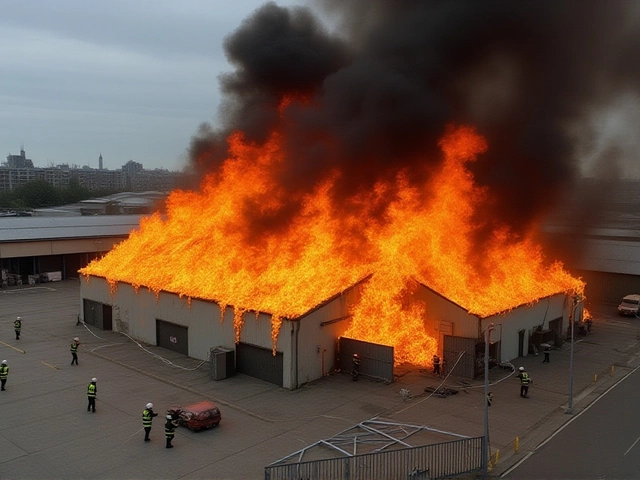 Fireworks and Gas Cylinders Trigger Explosions in London Warehouse Fire, Forcing Firefighters to Withdraw